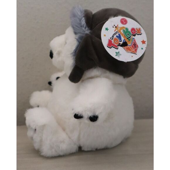 Geoffrey's Toy Box 9" Glam Lamb & 6" Polar Bear w/Hat Plush-Ultra-Soft Toys - Picture 6 of 16